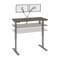 Bestar Bestar Upstand 48W x 24D Standing Desk with Dual Monitor Arm in bark grey 175860-000047 - alternate 10